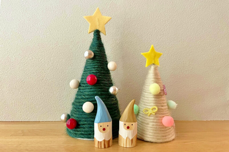 つながルーム第4回ワークショップ【毛糸でクリスマスツリーを作ろう】