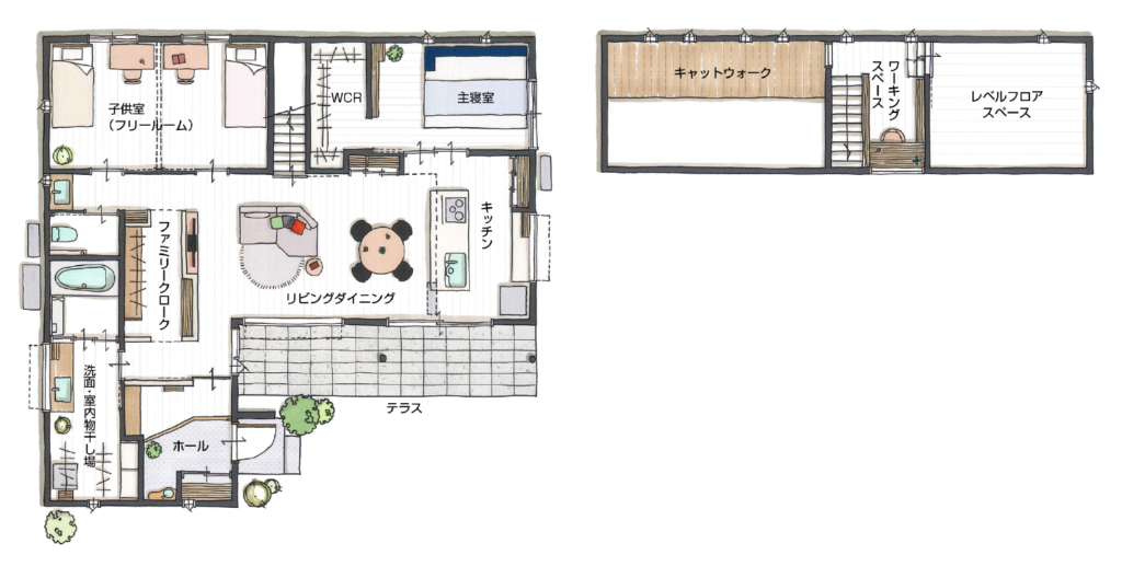 和みモデルハウス間取り